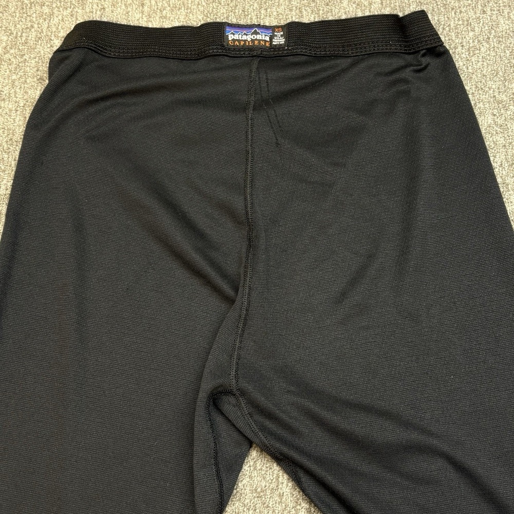 Patagonia Capilene Base Layer Bottoms Black Men's Size XS - Picture 6 of 12